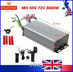 48V60V72V3000W Brushless+Speed Controller Hub Motor For Electric Bike Scooter US