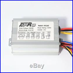 48V 1000W Motor Brush Speed Controller + Throttle Grip fo Electric Bike Scooter