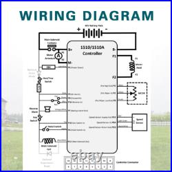 48V 250A Motor Speed Controller For Curtis EZGO Club Car Golf Cart 1510A-5251