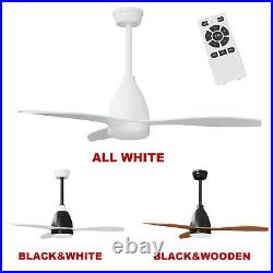 48'' Ceiling Fan With Light Remote Control Reversible Blades Motor 5 Speed Timer
