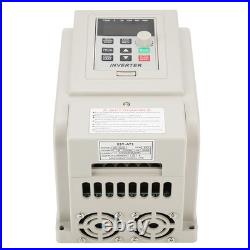 4KW Single To 3 Phase VFD Speed Controller AC Motor 220V