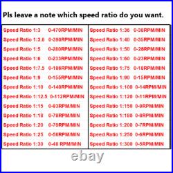 5-470RPM AC Electric Motor Adapter 300W Gear Box Motor Speed Variable Controller