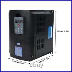 5.5KW VFD Inverter 1PH/3PH Input 220V 3PH Output Motor Speed Controller