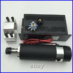 600W ER16 DC Air-cooled Spindle Motor&MACH3 Speed Control Power Supply&Bracket