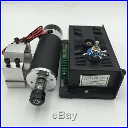 600W ER16 DC Air-cooled Spindle Motor&MACH3 Speed Control Power Supply&Bracket