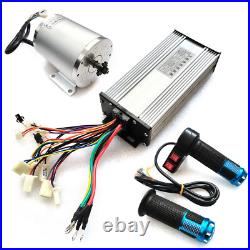 60V 2000W Electric Brushless DC Motor Kit High Speed Motor Controller Go Kart