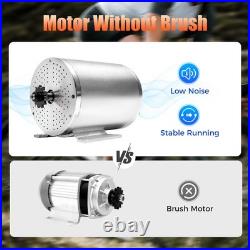 60V 2000W Electric Brushless DC Motor Kit High Speed Motor Controller Go Kart