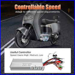 60V 2000W Electric Brushless DC Motor Kit High Speed Motor Controller Go Kart