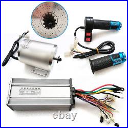 60V 2000W Electric Brushless DC Motor Kit High Speed Motor Controller Go Kart