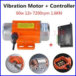 60W Industrial DC Brushless Vibrating Motor & CNC Speed Controller 7200rpm 12V