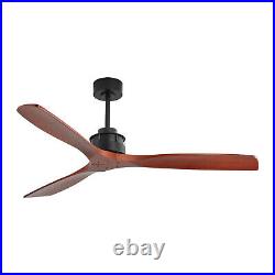 60-Inch Motor Ceiling Fan with Remote Control 3 Blade, 6-speed, Reversible Motor