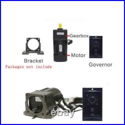 6-400W AC Gear Motor Electric Motor Variable Speed Controller Gear Box Adapter