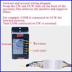 6-400W AC Gear Motor Electric Motor Variable Speed Controller Gear Box Adapter