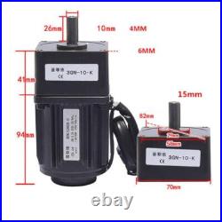 6-400W AC Gear Motor Electric Motor Variable Speed Controller Gear Box Adapter