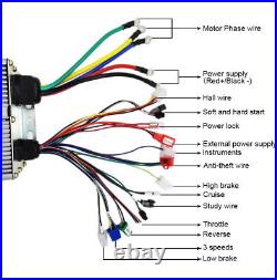 72V 3000W Electric Brushless Conversion Kit Speed Controller Fit Go Kart Scooter