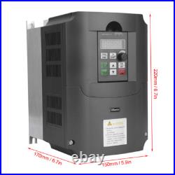 7.5KW Single to 3 Phase Variable Frequency Drives 220V 380V CNC Motor Speed