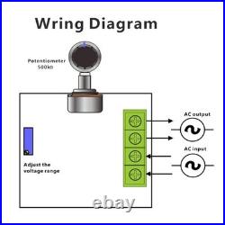 7 Piece 25A AC 220V 2000W SCR Adjustable Motor Speed Controller