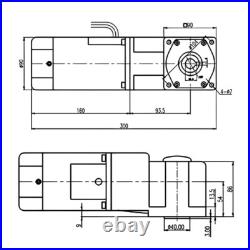 90W 110/220V Right Angle Hollow Output Reduction Motor Variable Speed Controller