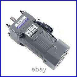 90W 220V AC Gear Motor Electric Variable Speed Reducer Controller 270RPM Torque