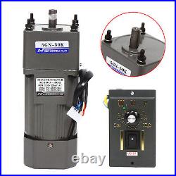 90W AC Gear Motor Reducer Electric Variable Speed Controller 150 0-27RPM 220V