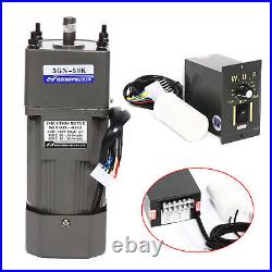 90W Geared Speed Motor AC Geared Motor With Speed Controller 220V 0-27RPM 150