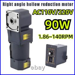 90W Hollow Output Reduction Motor Right Angle Electric Variable Speed Controller