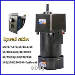 AC220V/110V Motor Adapter Electric Motor Variable Speed Controller Gear Box 300W