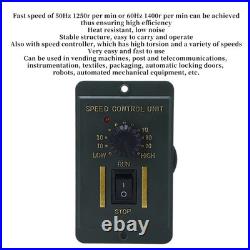 AC220V Geared Motor With Controller Single Phase Speed Reduction Gear Variable