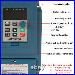 AC380V 1.5KW Digital Frequency Drive 3-Phase Speed Controller Motor V/F P2M3