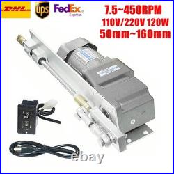 AC 110V 220V Stroke 160MM Reciprocating Linear Actuator Motor + Speed Controller