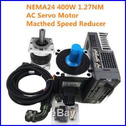 AC Servo Motor Drive Controller NEMA24 400W 1.27NM Speed Reducer Planetary Delta