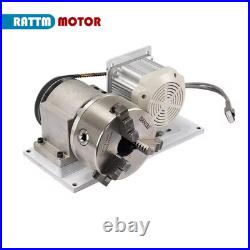 Adjustable Speed Rotary Axis 125mm 3 Jaw Chuck 750W Brushless Motor Controller