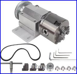 Adjustable Speed Rotary Axis 125mm 3 Jaw Chuck 750W Brushless Motor Controller
