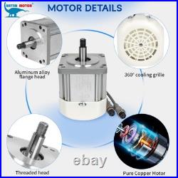 Adjustable Speed Rotary Axis 125mm 3 Jaw Chuck 750W Brushless Motor Controller