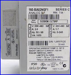 Allen-Bradley 160-BA02NSF1 Speed Controller Series C 0.55KW + 160-LFB1 + 160-DN2