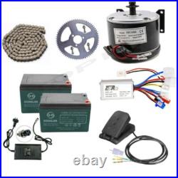 Battery 24V 250W Speed Controller Brush Motor Kit For ATV Electric Bike Go Kart