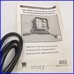 Bodine Dorner 62MD1134 115V Input DC Motor Speed Controller 0-130VDC