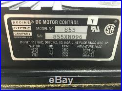 Bodine Electric FPM 855 DC Motor Speed Control, 115VAC In, 0-130VDC Out, 1/3 HP