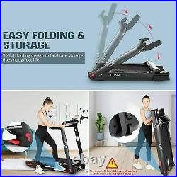 CAROMA 1-12km/h Folding Motorized Treadmill Walking Machine with Remote Control