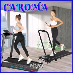 CAROMA 1-12km/h Folding Motorized Treadmill Walking Machine with Remote Control UK