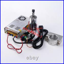 CNC 300W ER11 spindle motor Kit + Power supply + 52mm Clamp + speed controller