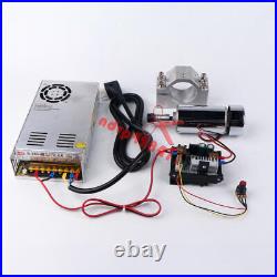 CNC 300W ER11 spindle motor Kit + Power supply + 52mm Clamp + speed controller