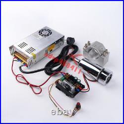 CNC 300W ER11 spindle motor Kit + Power supply + 52mm Clamp + speed controller