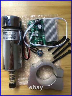 CNC Air Cooled 400W Spindle Motor PWM+ROUTER Speed Controller+Motor Mount