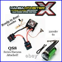 Castle Creations Mamba Monster X 6s & 2200kv Motor Combo With QS8 Series Harness