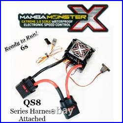 Castle Creations Mamba Monster X 6s & 2200kv Motor Combo With QS8 Series Harness