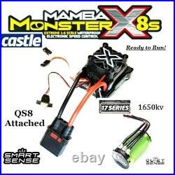 Castle Creations Mamba Monster X 8S ESC/1717 1650kv Brushless Motor QS8 ATTACHED