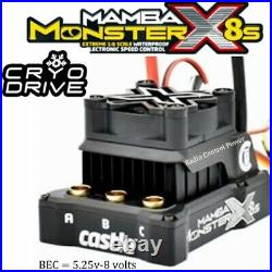 Castle Creations Mamba Monster X 8S ESC/1717 1650kv Brushless Motor QS8 ATTACHED
