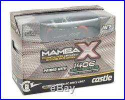 Castle Creations Mamba X 1/10 Brushless Combo with1406 Sensored Motor