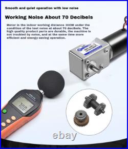 DC 12V/24V Worm Gear Speed Reducer Gearbox Electric Gear Motor High Torque DC 12V/24V Worm Gear Speed Reducer Gearbox Electric Gear Motor High Torque